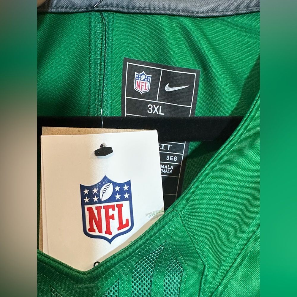 Jason Kelce #62 Nike DRI-FIT Eagles Stitched Kelly Green Football Jersey 3XL - Picture 7 of 12